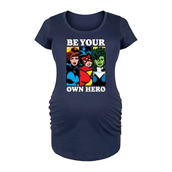 Maternity Marvel Be Your Own Hero Graphic Tee