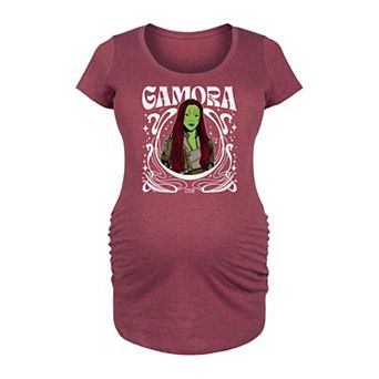 Maternity Marvel Guardians Of The Galaxy Gamora Nouveau Floral Graphic Tee