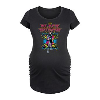 Maternity Marvel Black Widow Graphic Tee
