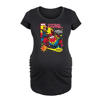 Maternity Marvel Captain Marvel Comic Cover Graphic Tee