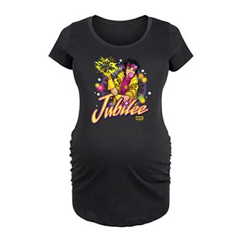 Maternity Marvel X-Men Jubilee Logo Graphic Tee