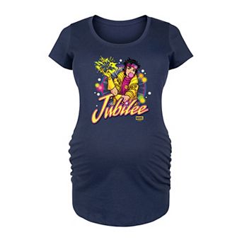 Maternity Marvel X-Men Jubilee Logo Graphic Tee