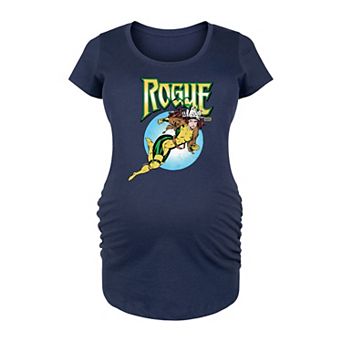 Maternity Marvel X-Men Rogue Circle Portrait Graphic Tee