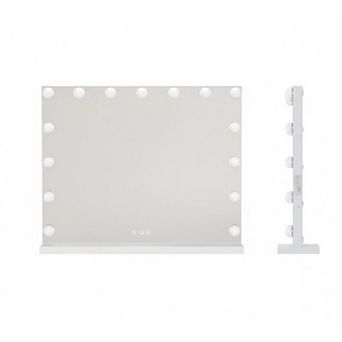 Vanity Makeup Mirror with 15 Dimmable Led Bulbs and 3 Color Modes