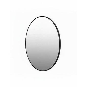 Round Mirror,Modern Decorative, Wall-Mounted Mirrors, Home Décor, 24" Round Black