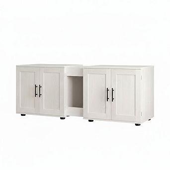 Cat House Storage Cabinet for Living Room, Furniture Decoration,White
