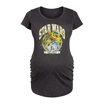 Maternity Star Wars Retro Collegiate Graphic Tee