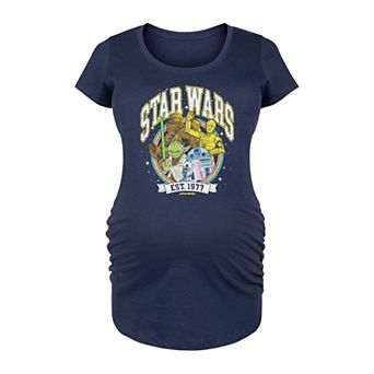 Maternity Star Wars Retro Collegiate Graphic Tee