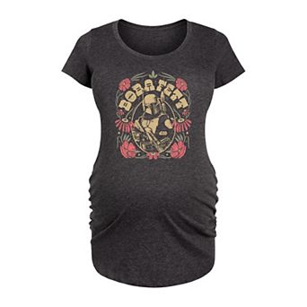 Maternity Star Wars Boba Fett Floral Graphic Tee