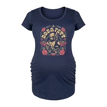 Maternity Star Wars Boba Fett Floral Graphic Tee