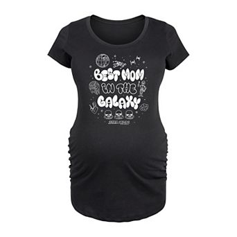 Maternity Star Wars Best Mom In The Galaxy Graphic Tee