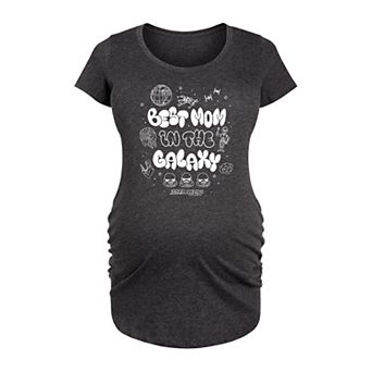 Maternity Star Wars Best Mom In The Galaxy Graphic Tee