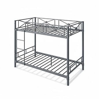 Metal Bunk Bed,Modern Heavy Duty Steel beds with Safety Guard Rails & Space-Saving,School,Bedroom