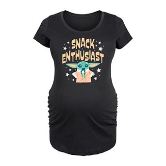 Maternity Star Wars Grogu Snack Enthusiast Graphic Tee