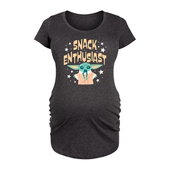 Maternity Star Wars Grogu Snack Enthusiast Graphic Tee