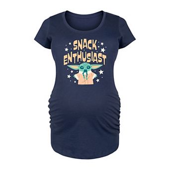 Maternity Star Wars Grogu Snack Enthusiast Graphic Tee