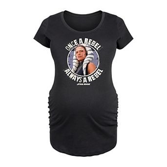 Maternity Star Wars Ahsoka Once A Rebel Always A Rebel Graphic Tee