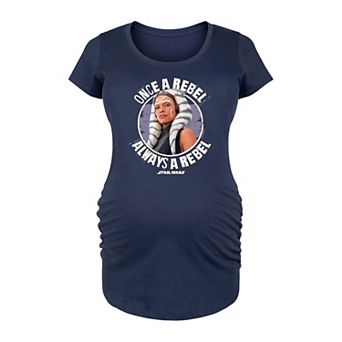 Maternity Star Wars Ahsoka Once A Rebel Always A Rebel Graphic Tee