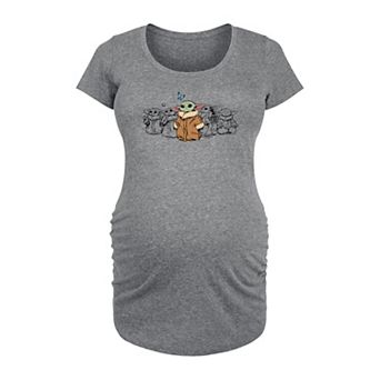 Maternity Star Wars The Mandalorians Grogu Poses Graphic Tee