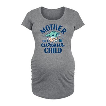 Maternity Star Wars The Mandalorian Mother Of A Curious Child Graphic Tee