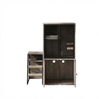 Cat Litter Box Enclosure with Doors, Spacious Double Cat House with Hidden Storage Space