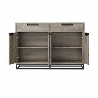 Sideboard Buffet Cabinet, 55" Large Modern Kitchen Storage Cabinet with 2 Drawers and 4 Doors