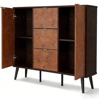 51 Inch Farmhouse Sideboard Buffet Cabinet with Storage