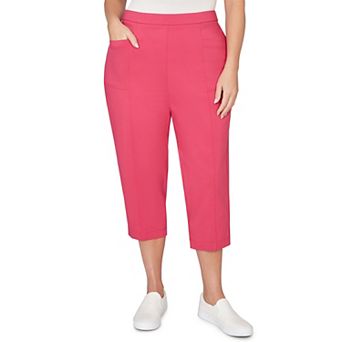 Plus Size Alfred Dunner Relaxed Flat Front Patch Pocket Capris