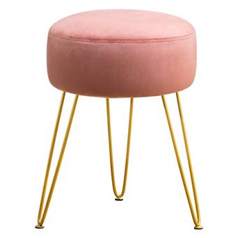 Round footstool suitable for the bathroom and bedroom