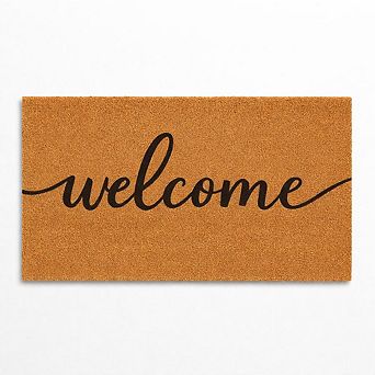 CASAFOYER Coir Doormat (30"x17") Rug for Main Outdoor Entrance, Welcome Mat