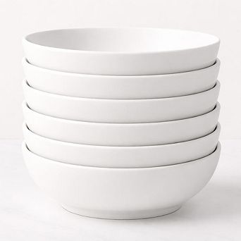 CASAFOYER Pasta Bowls Set of 6 (30oz) Large Ceramic Salad Bowls, Microwave & Dishwasher Safe