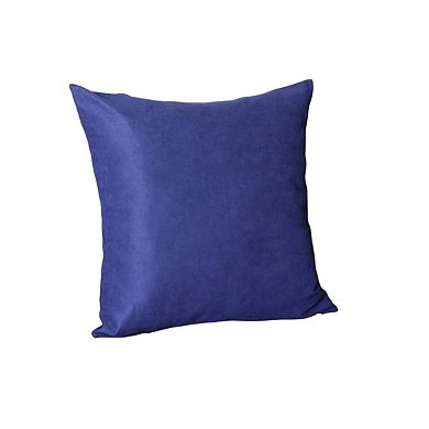 HomeRoots Set of Four 26" Navy Blue Fabric Euro Throw Pillow Covers