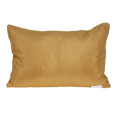 HomeRoots 14" X 20" Beige Cotton Throw Pillow
