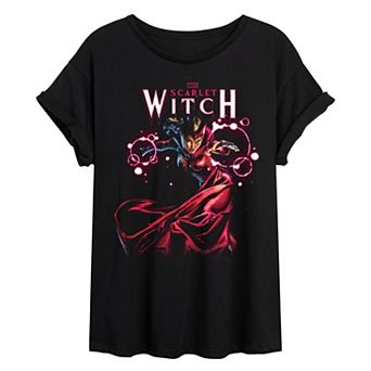 Juniors' Marvel Scarlet Witch Oversized Tee