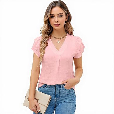 Women's Casual Work Blouse for Summer