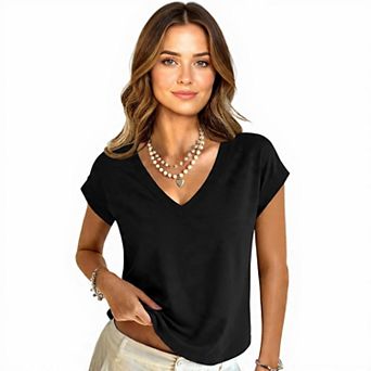 Women's Short Sleeve Cotton Crop Top