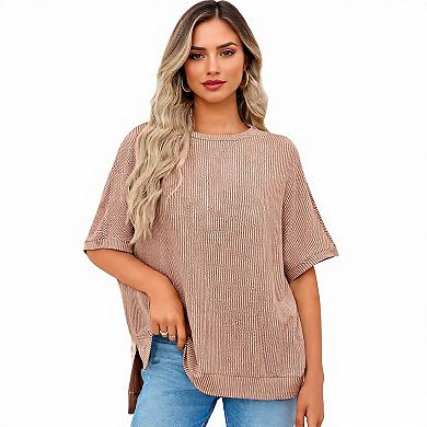 Women's Loose Fit Summer Batwing Tee