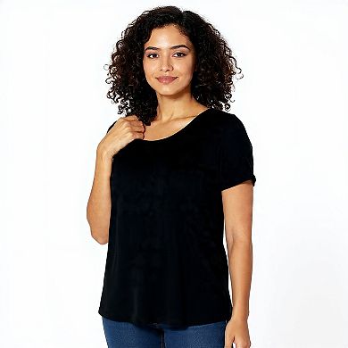 Casual Short Sleeve Crewneck Top