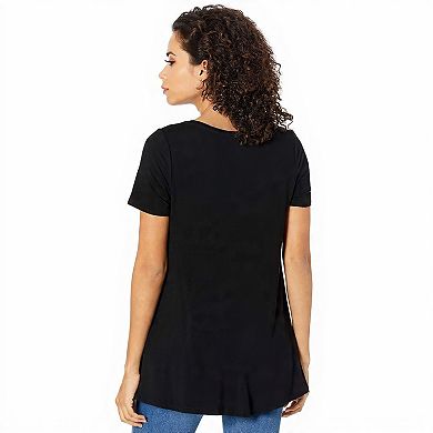 Casual Short Sleeve Crewneck Top