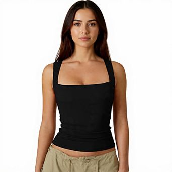 Women's Tight-Fit Square Neck Tee