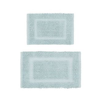 Jean Pierre New York Sophie Border Textured Cotton Bath Mat