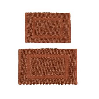 Jean Pierre New York Sophie Border Textured Cotton Bath Mat