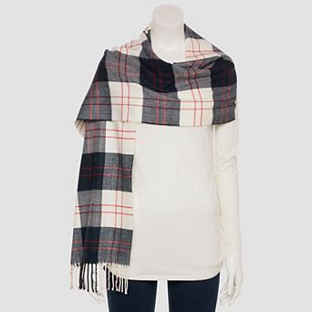 Softer Than Cashmere Plaid Fringe Scarf