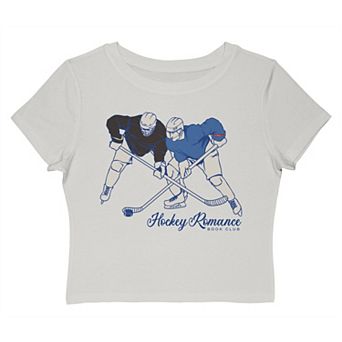 Juniors' Grayson Threads The Label Hockey Romance Book Club Graphic Baby Tee