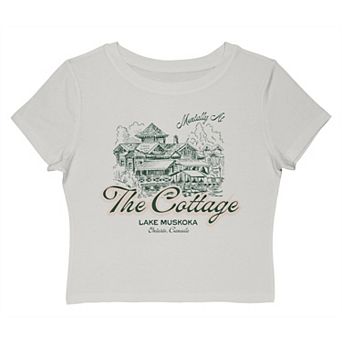 Juniors' Grayson Threads The Label Mentally At The Cottage Lake Muskoka Ontario Canada Graphic Baby Tee