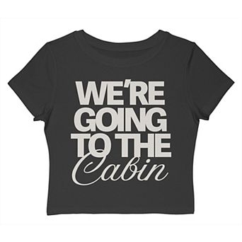 Juniors' Grayson Threads The Label We're Going To The Cabin Graphic Baby Tee