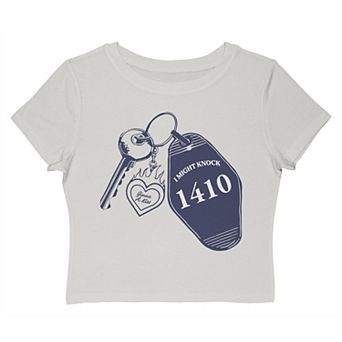 Juniors' Grayson Threads The Label 1410 I Might Knock Graphic Baby Tee