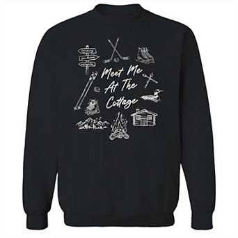 Juniors' Grayson Threads The Label Hockey Romance Meet Me At The Cottage Graphic Sweatshirt