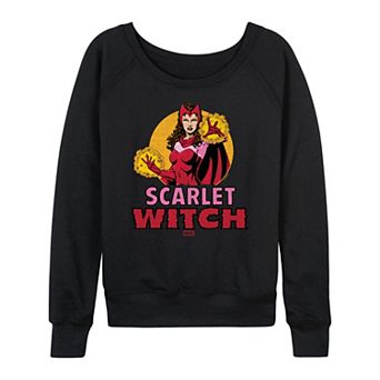 Women's Marvel Scarlet Witch Logo French Terry Long Sleeve Tee