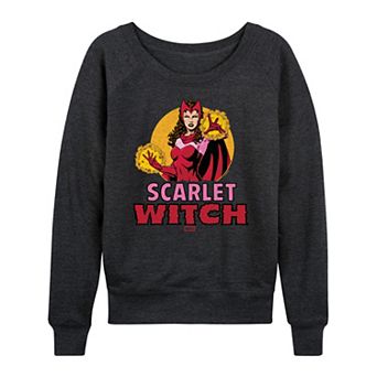 Women's Marvel Scarlet Witch Logo French Terry Long Sleeve Tee